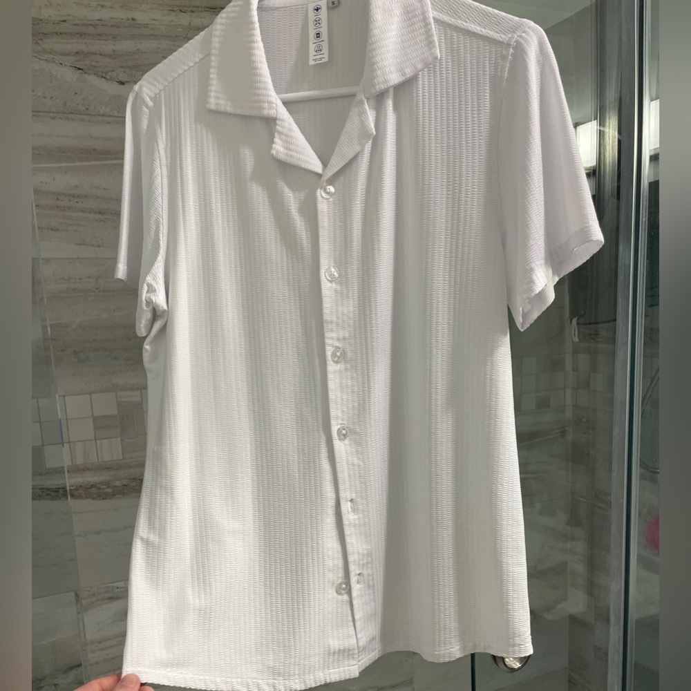 State & Liberty short sleeve camp collar button down.